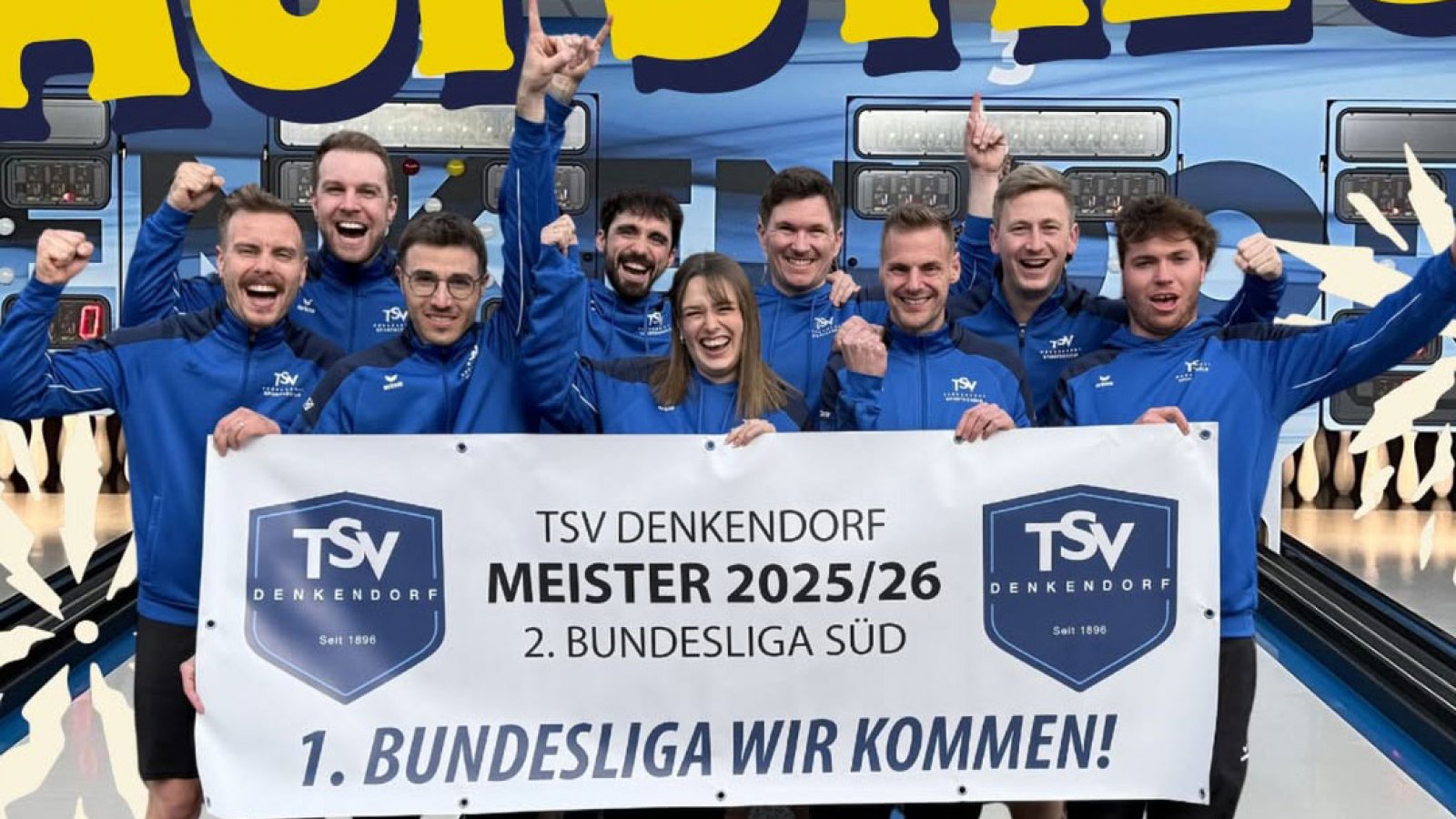 Der TSV Denkendorf freute sich nach dem 16. Spieltag in der 2. Bundesliga Süd über den erstmaligen Aufstieg in die 1. Bundesliga. @tsv