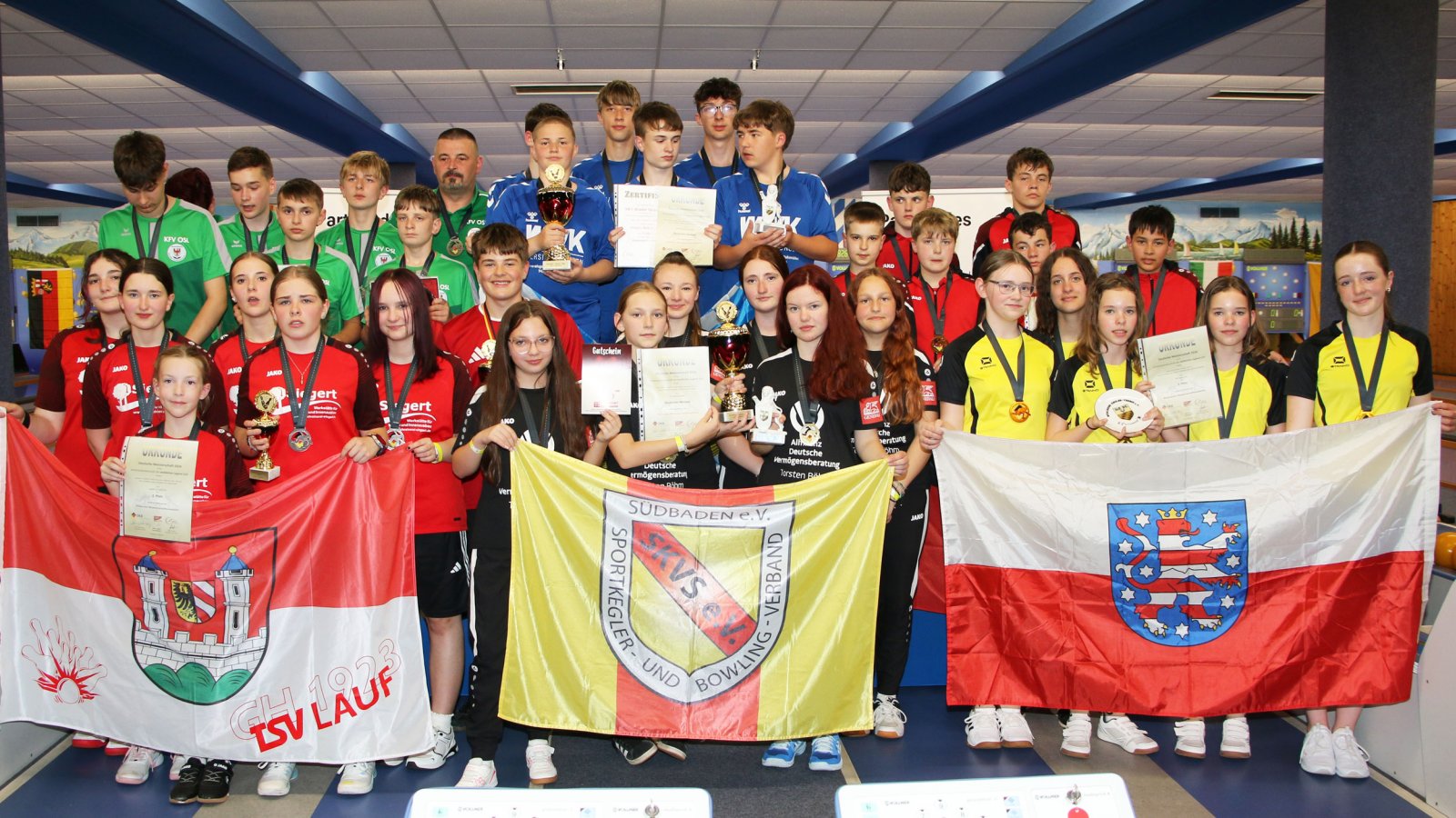 Alle Siegermannschaften in der U14 Mannschaft