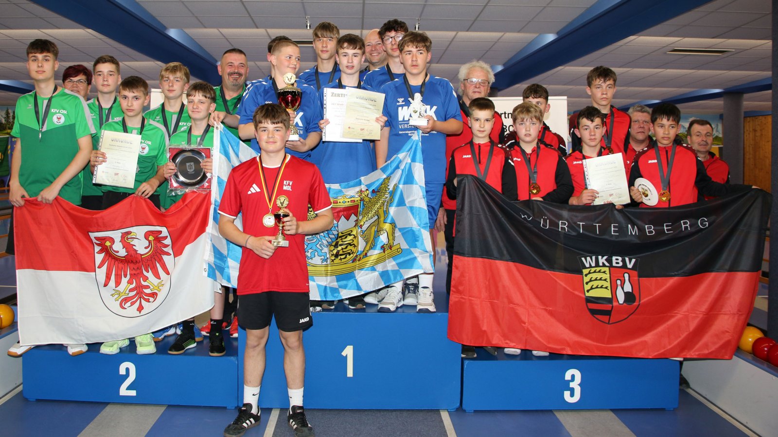 Siegerehrung U14 männlich.