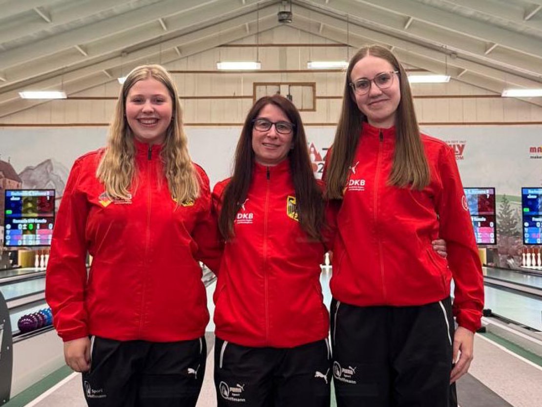 U15 weiblich, von links: Melina Wolf, Anke Ruhl, Mary-Ann Krauße