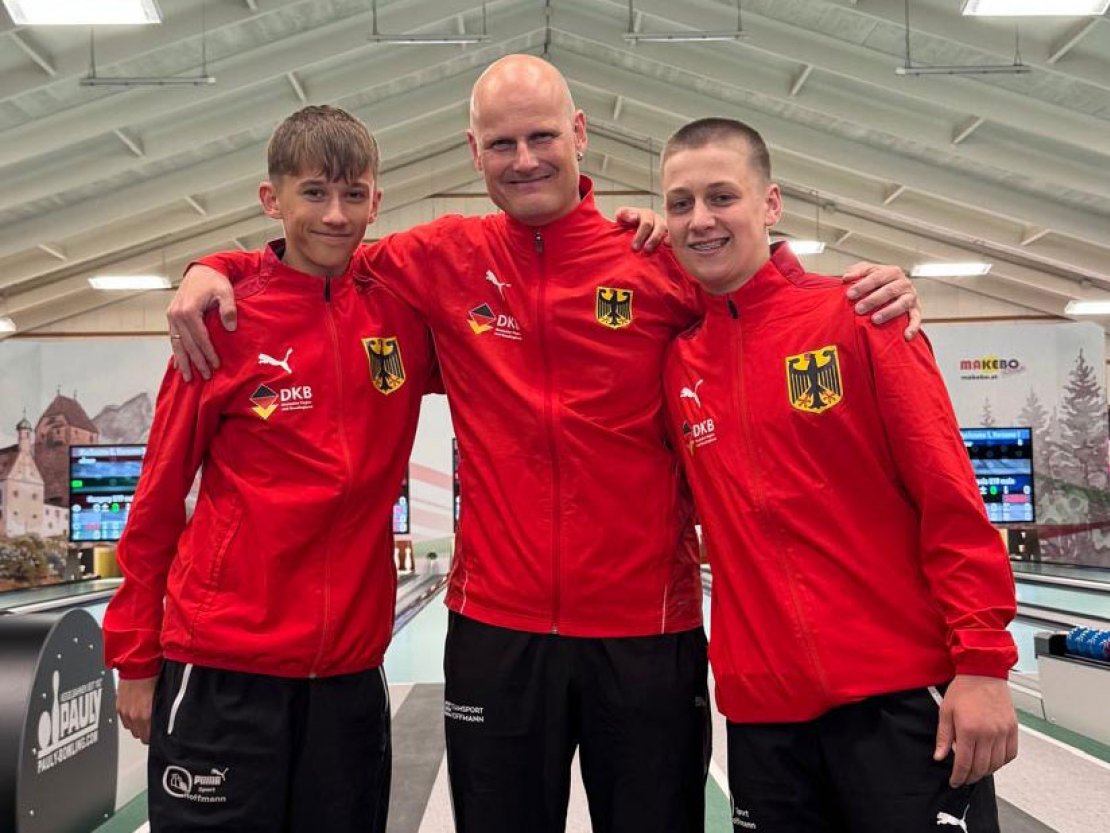U15 männlich, von links: Maximilian Strauß, Heiko Funk, Felix Schmidt