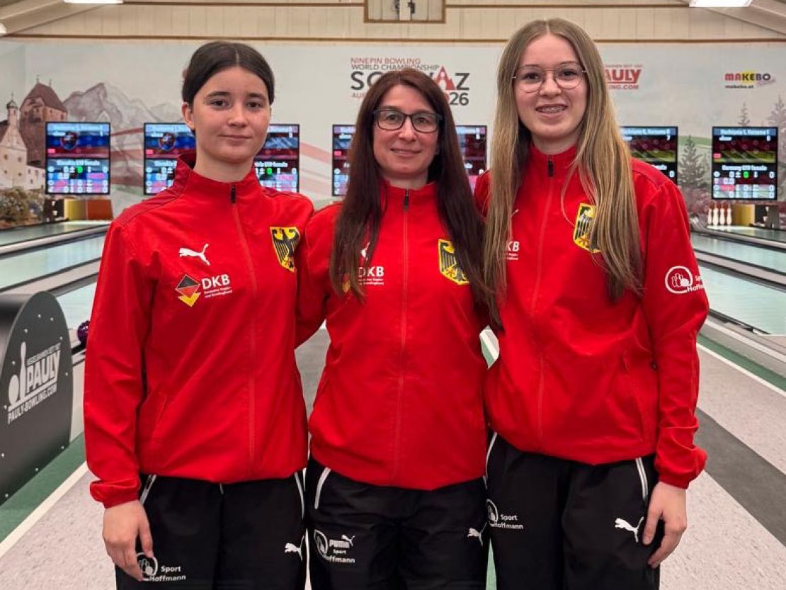 U19 weiblich, von links: Nancy Oswald, Anke Ruhl, Magdalena Siegert