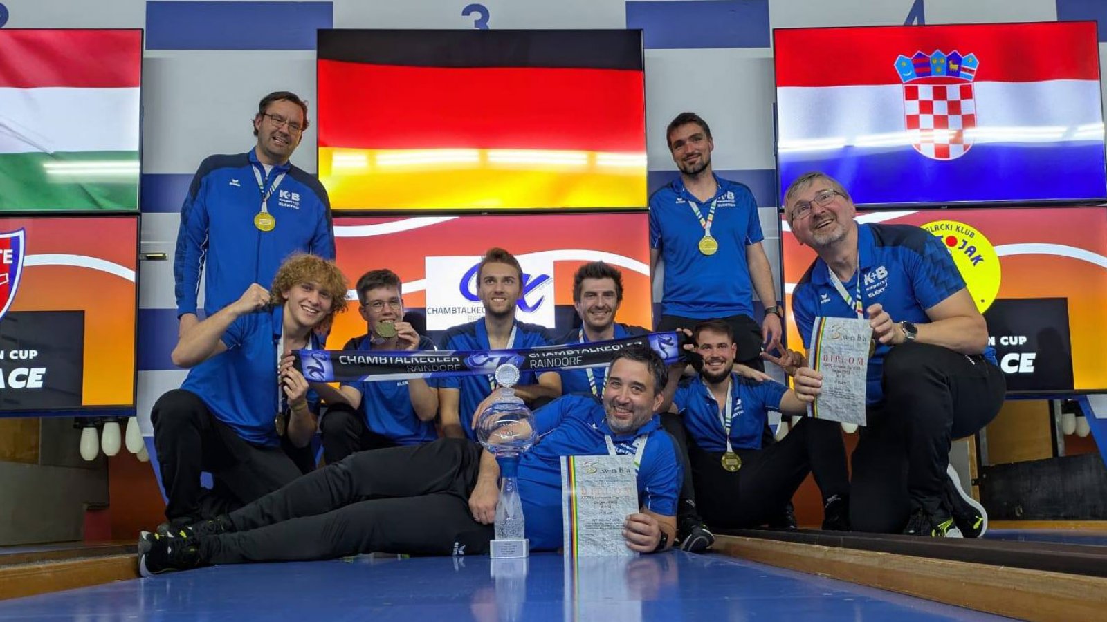 Der SKK Raindorf gewann 2025 nach der Champions League auch den Europapokal. @skk