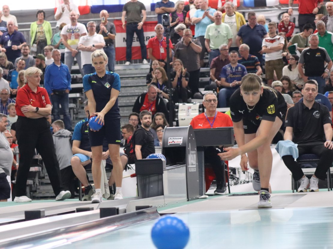 Celine Zenker spielte gegen Nathalie Profanter aus Italien.