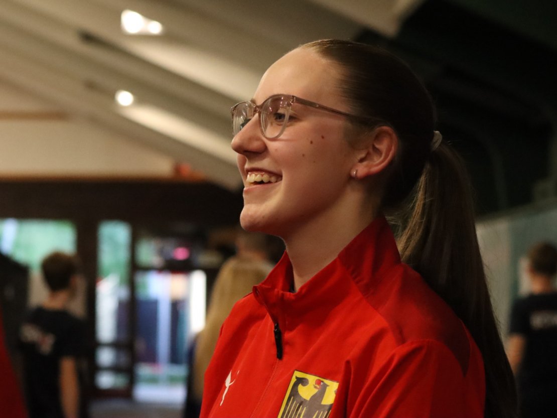 Mary-Ann Krauße ist die erste aus dem deutschen Trio, die an den Finalstart geht.