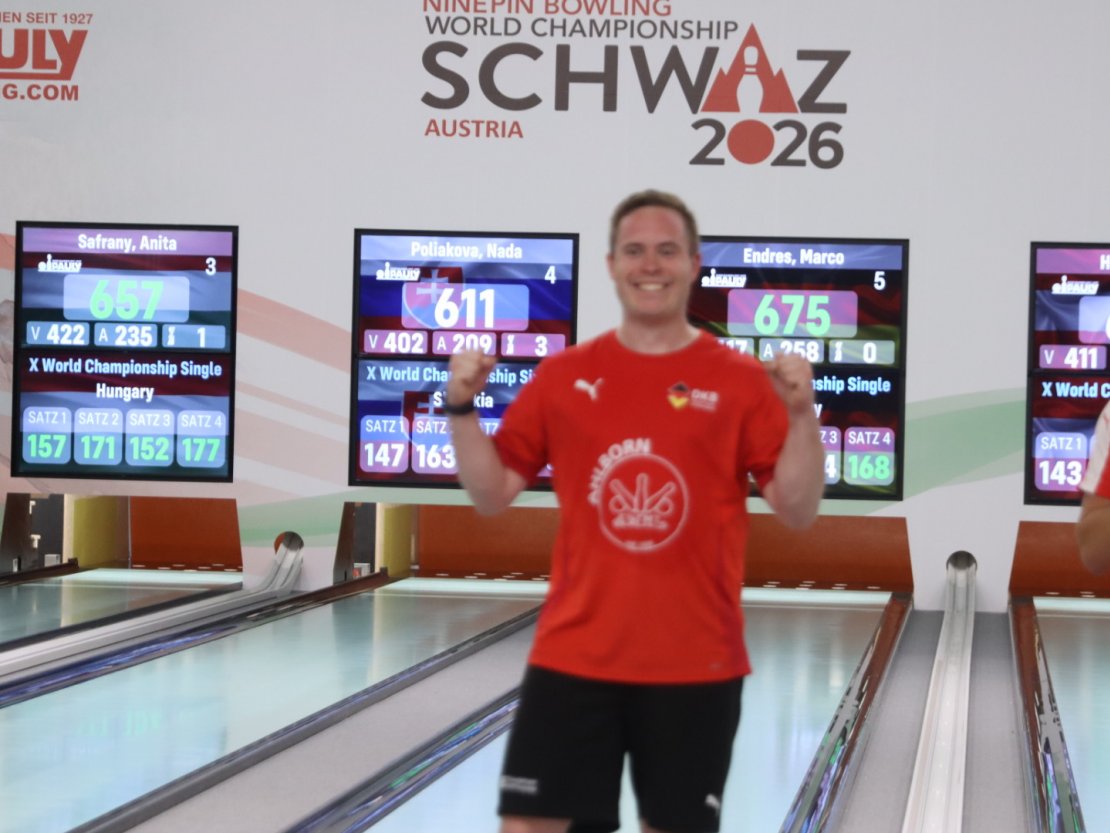 Marco Endres hat eine Medaille sicher.