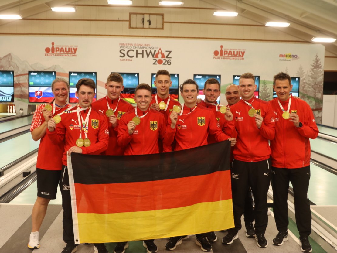 Die deutsche U23 männlich verteidigt den Titel von Brezno 2024.