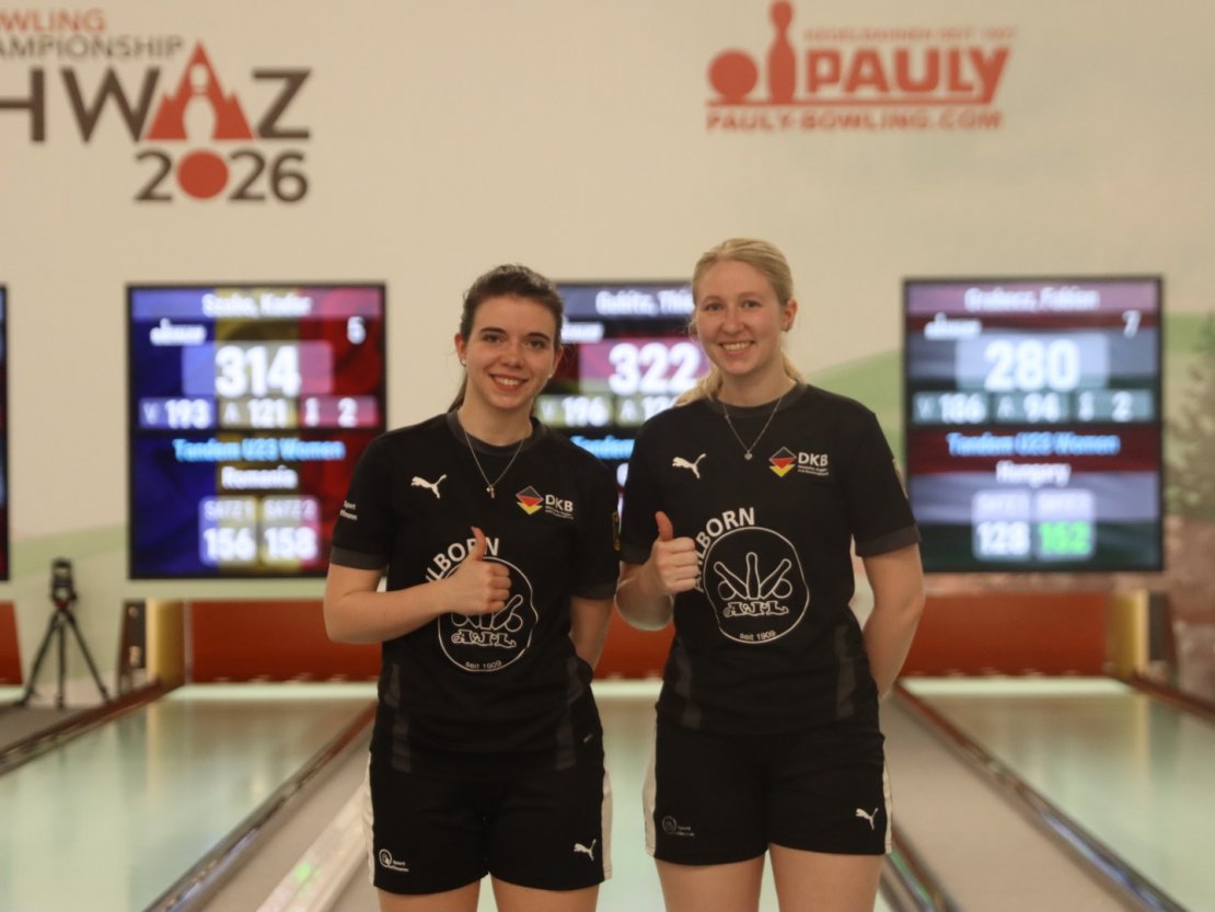 Selina Thiem und Saskia Gubitz stehen im Viertelfinale und greifen nach einer Medaille
