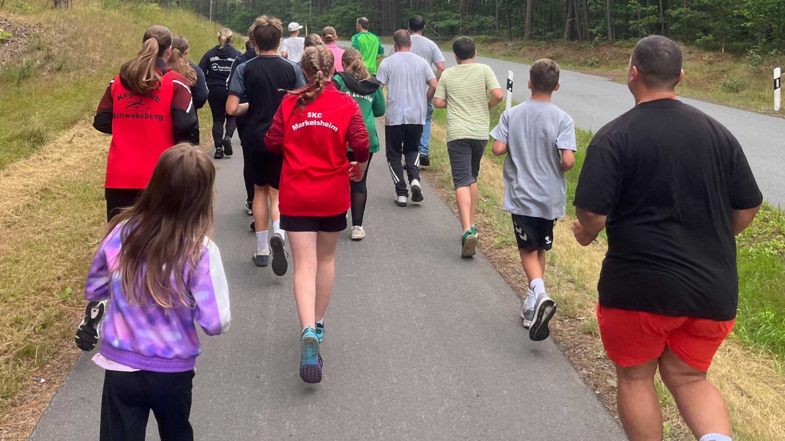 Lauf am frühen Morgen.