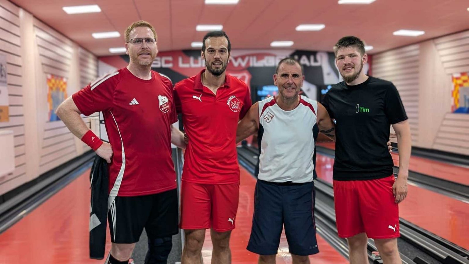 Stars zum Anfassen, von links: Michael Wehner, Manuel Weiß., Matze Noack und Tim Brachtel.