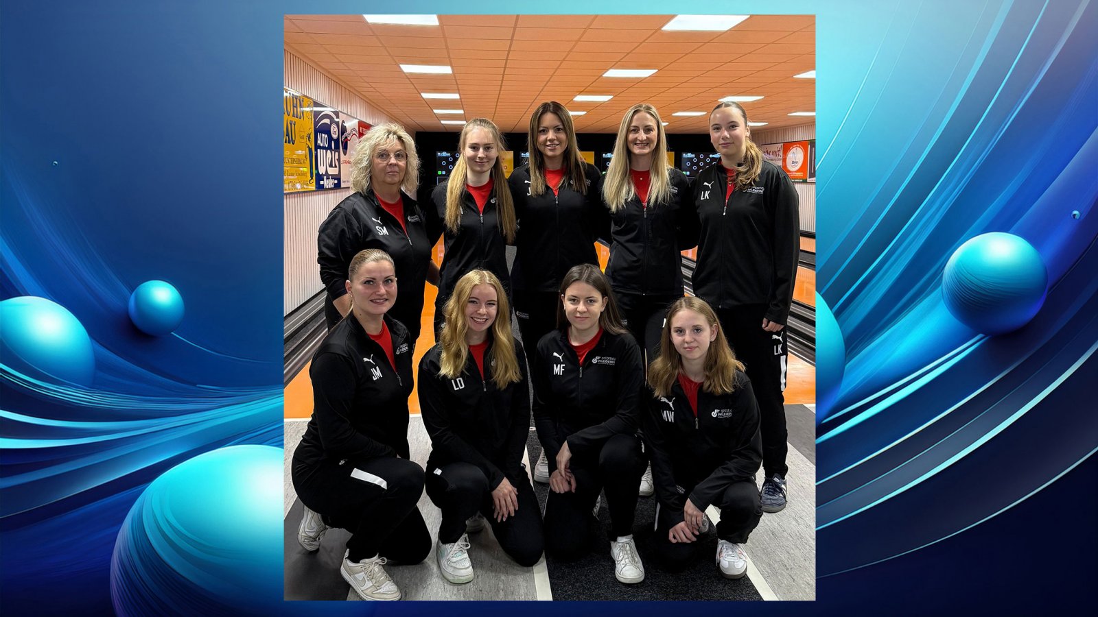 KC Schwabsberg, stehend von links: Steffi Mayer (Betreuerin), Lara Maier, Jasmin Rösch, Natalie Prchal, Luisa Kroboth; kniend von links: Jennifer Maier, Lara Drexel, Monique Fleißner, Maja Weber. @kcs