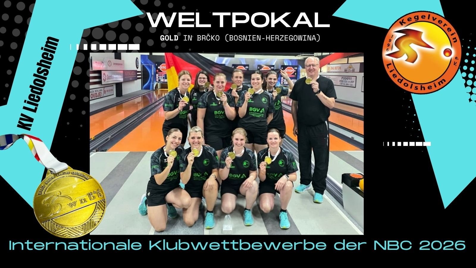Der KV Liedolsheim wiederholte 2026 den Weltpokaltriumph vom Vorjahr. @kvl