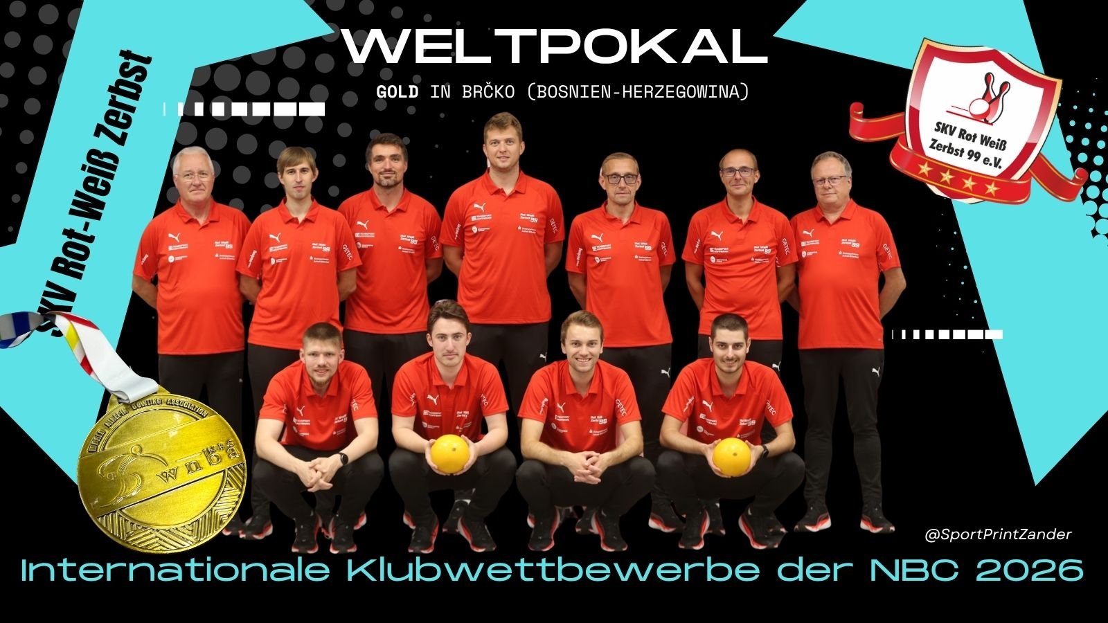 Rot-Weiß zerbst gewann 2026 zum 13. Mal den Weltpokal. @sportprintzander