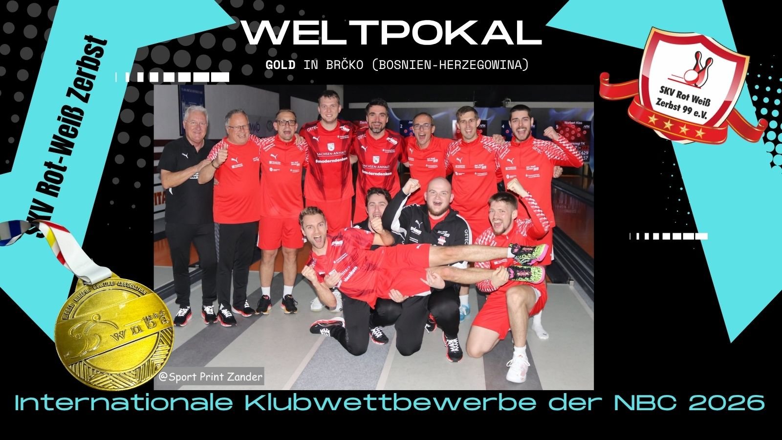 Der SKV Rot-WEiß zerbst gewann 2026 bereits zum 13. Mal den Weltpokal. @sportprintzander