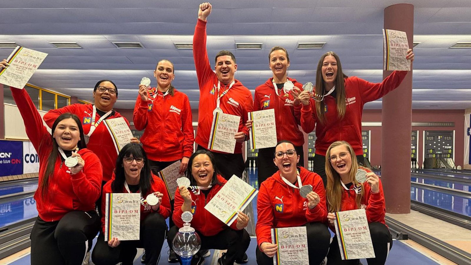 Der SK FWT Neunkirchen aus Österreich gewann 2025 Silber beim Weltpokal in Bozen. @skfwt