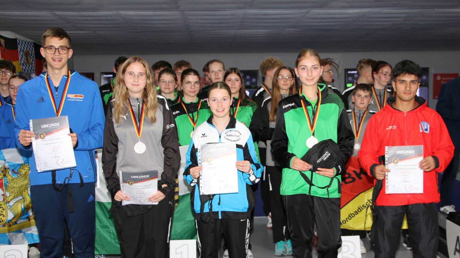 U19 Ländervergleich 2025 Lorsch - Sieger Einzelwettbewerbe. @dkbc