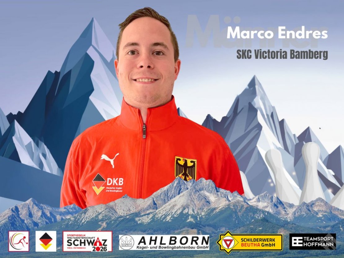 Marco Endres gehört zum ersten Mal zum deutschen Männer-Aufgebot und war 2021 Team-Weltmeister in der U23.