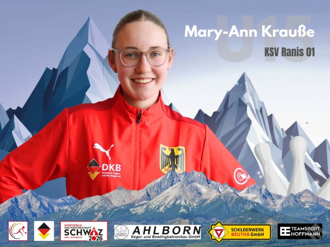 Mary-Ann Krauße gehört zum ersten Mal zum deutschen Aufgebot bei internationalen Meisterschaften.