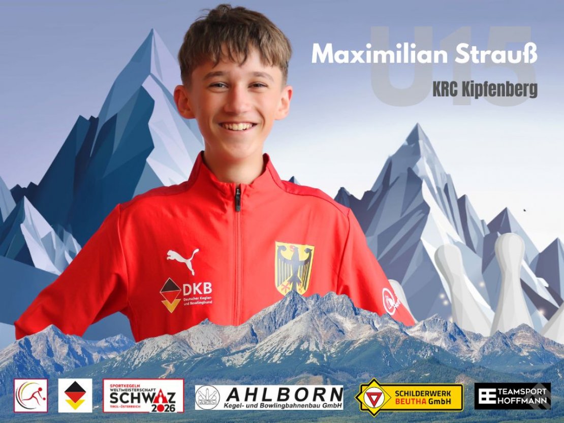 Maximilian Strauß gewann 2025 in Székesfehérvár WM-Silber im Paarkampf und -Bronze m Tandem-Mixed in der U15.