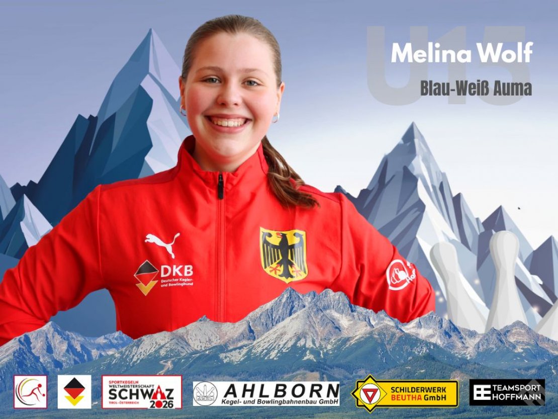 Melina Wolf gehört zum ersten Mal zum deutschen Aufgebot bei internationalen Meisterschaften.