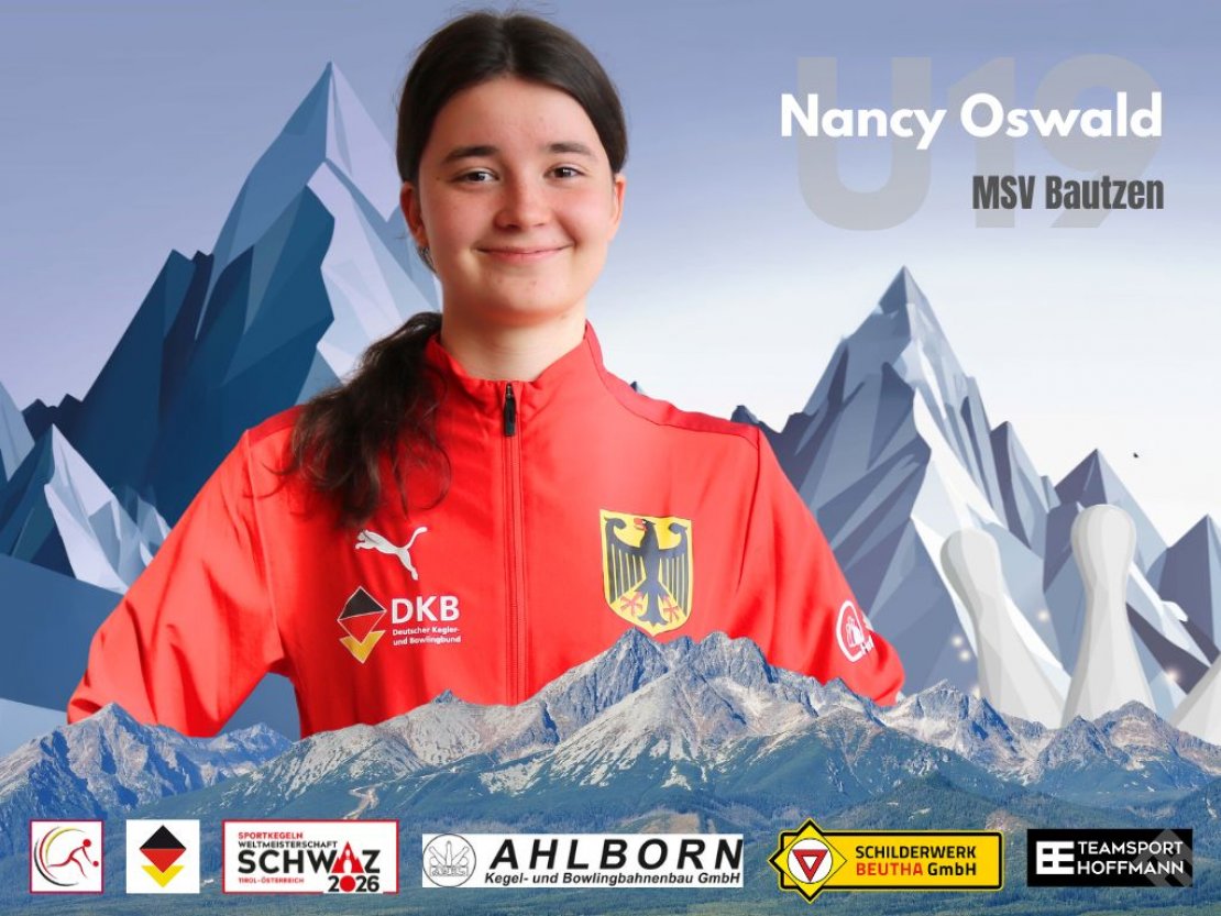 Nancy Oswald gehört zum ersten Mal zum deutschen Aufgebot bei internationalen Meisterschaften.