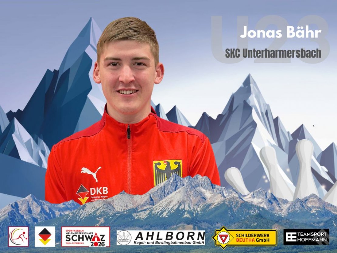 Jonas Bähr wurde 2024 in Brezno Weltmeister in der U23 im Team und im Tandem Mixed, 2023 in Varazdin wurde er in der U18 Weltmeister im Team