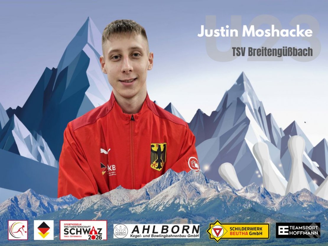 Justin Moshacke gehört zum ersten Mal zum deutschen Aufgebot bei internationalen Meisterschaften.